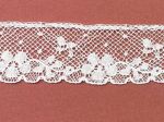 One inch wide French Lace Edging - White