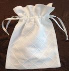 SALE!  Pintucked Linen/Cotton Sachet/Gift Bag