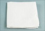 10.5" One-Row Spoke Linen Handkerchief