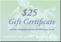 On-Line $25 Gift Certificate