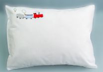 "Choo-Choo Train" Pillow Cover with Free Monogram