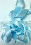 #139 Blue Silk Satin Ribbon - various widths