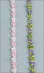 Gingham Flowers Rococo Ribbon, 2 colors