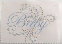 Baby and Butterflies Monogram Design