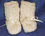 Cotton Booties in Ecru or White
