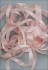 Pink Nylon Ribbon, Double Faced, in two widths